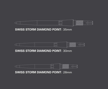 Target Darts Swiss Storm Point Black 26mm