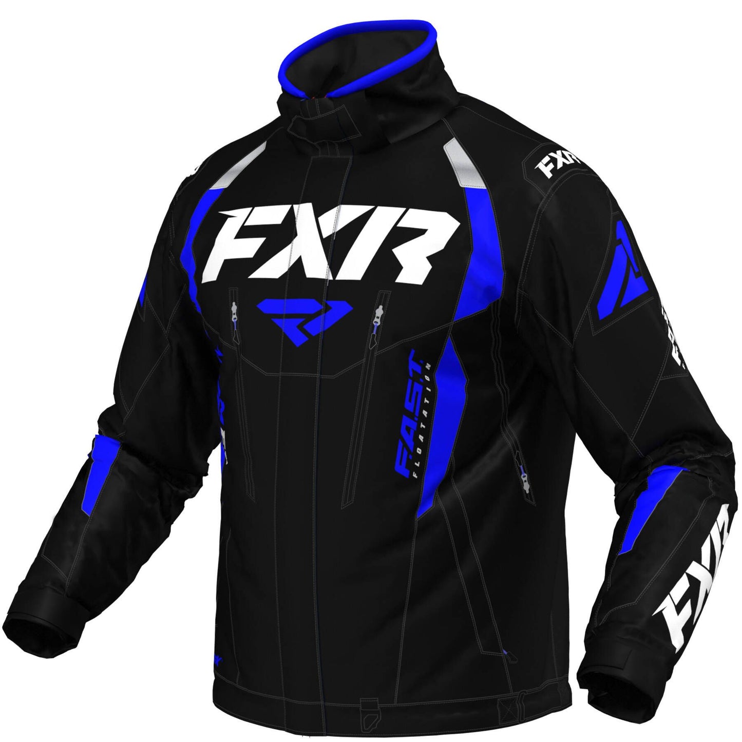 FXR Team FX Jacket Black and Royal Men's Size S