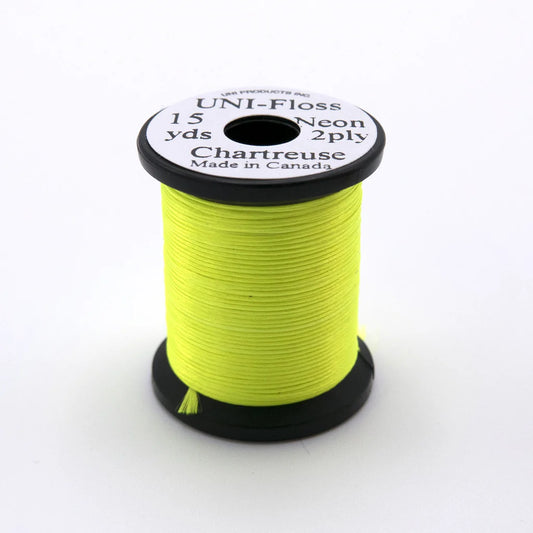 Uni-Floss Neon Chartreuse 2ply 15yd
