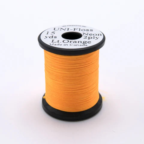 Uni-Floss Neon Light Orange 2ply 15yd