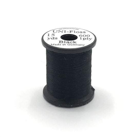 Uni-Floss Black 1ply 15yd