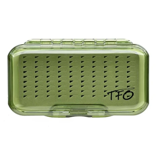 TFO Fly Box Single-Sided Waterproof Triangle Slit Foam Olive