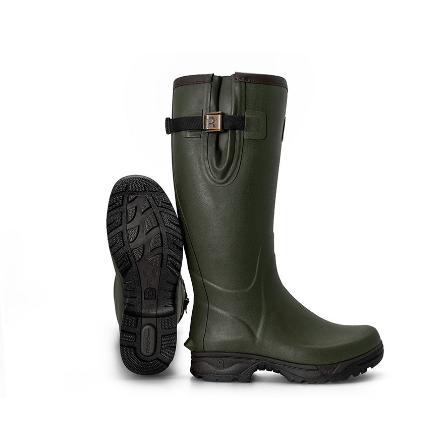 Rouchette Veneur Neo Rubber Boots Green Size 9