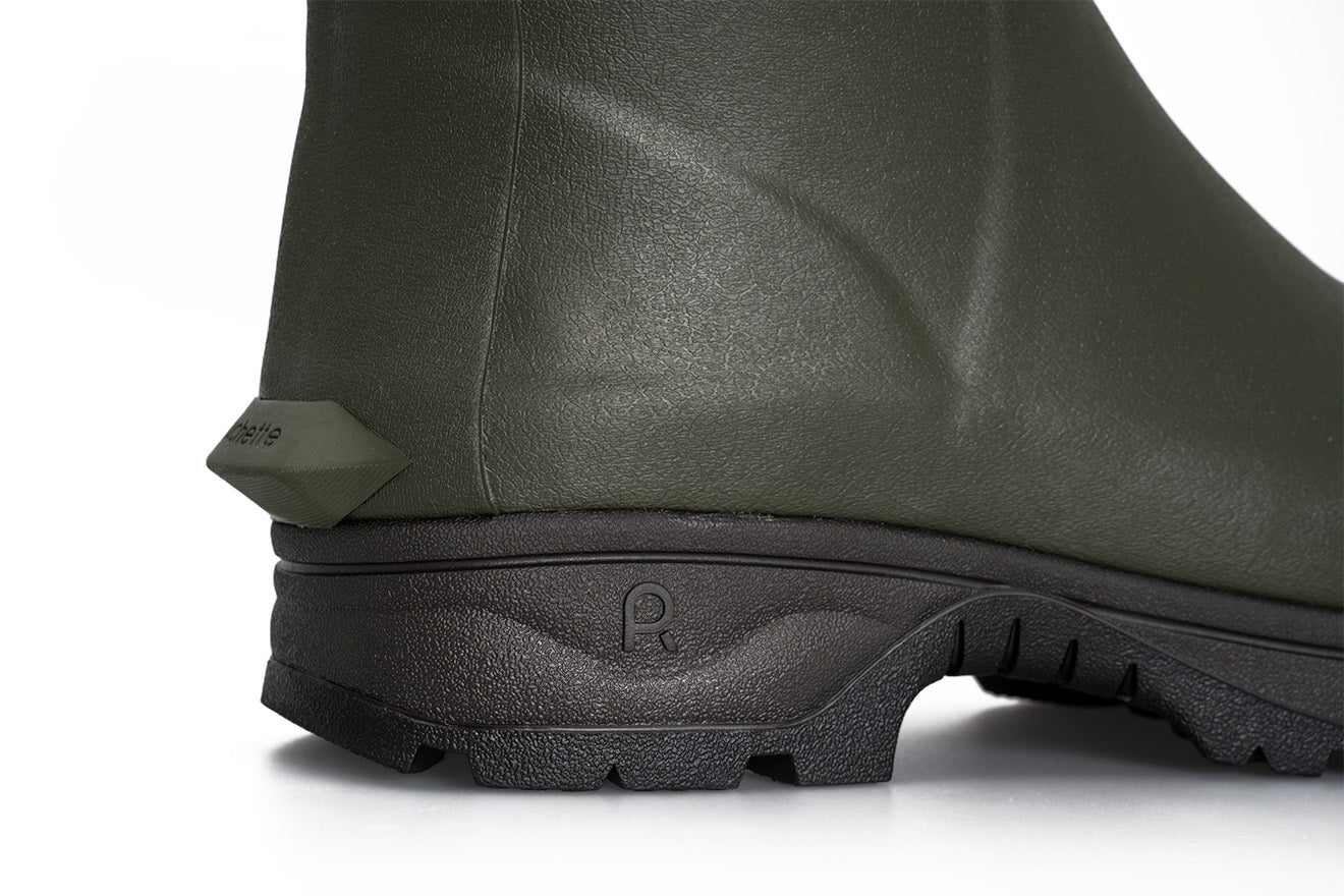 Rouchette Veneur Neo Rubber Boots Green Size 9
