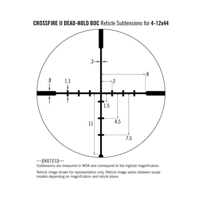 Vortex Crossfire II 4-12x44 Dead-Hold BDC Scope