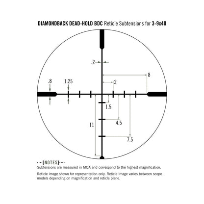 Vortex Diamondback 3-9x40 Dead-Hold BDC Scope