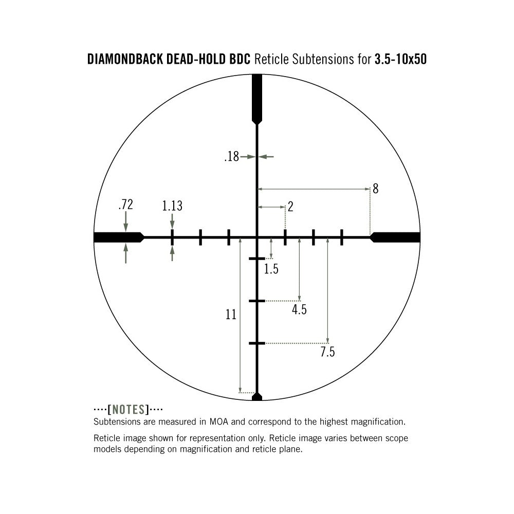 Vortex Diamondback 3.5-10x50 Dead-Hold BDC Scope