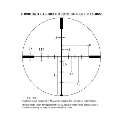 Vortex Diamondback 3.5-10x50 Dead-Hold BDC Scope