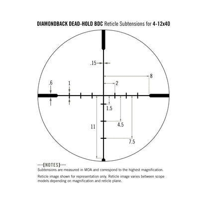 Vortex Diamondback 4-12x40 Dead-Hold BDC Scope